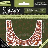 Die'sire create a card christmas carol oval overlay