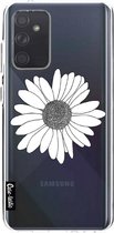 Casetastic Samsung Galaxy A72 (2021) 5G / Galaxy A72 (2021) 4G Hoesje - Softcover Hoesje met Design - Daisy Transparent Print