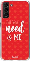 Casetastic Samsung Galaxy S21 Plus 4G/5G Hoesje - Softcover Hoesje met Design - All you need is me Print