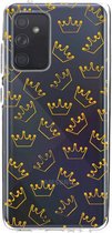 Casetastic Samsung Galaxy A52 (2021) 5G / Galaxy A52 (2021) 4G Hoesje - Softcover Hoesje met Design - The Crown Print
