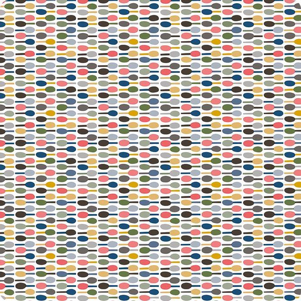 1x Lola Kleeffolie Spoons Original - Plakfolie - Kleefplastiek - Plakplastiek - 45x300cm - Lepels