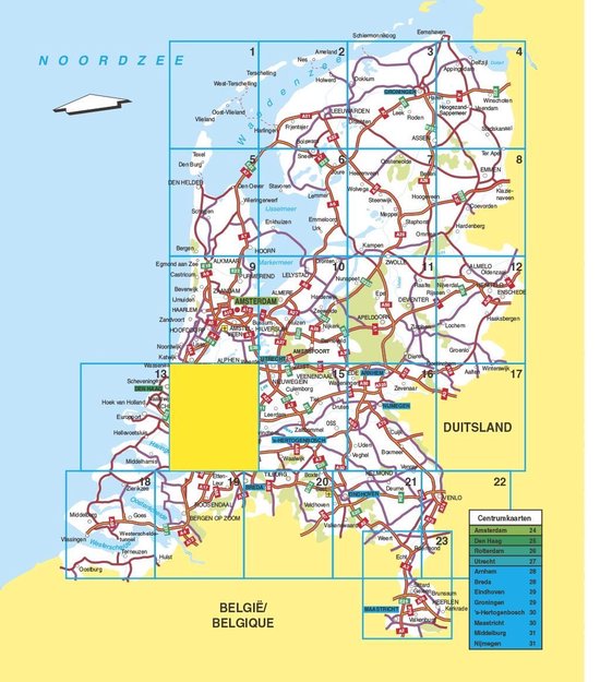 Falk autokaart Nederland Routiq - Falk Route.Nl