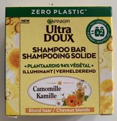 Garnier Ultra Doux Kamille - Shampoo bar Chamomille - Blond haar - verhelderend - 60 gram - Zero plastic