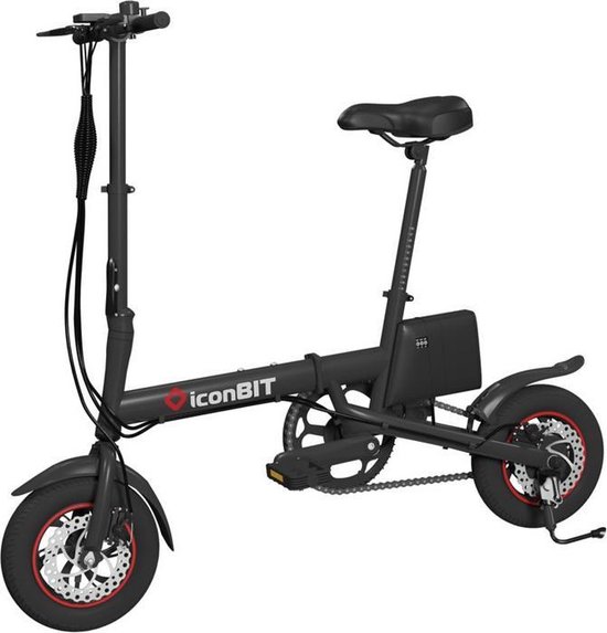 IconBIT E-Bike K7 - Elektrische Vouwfiets - Zwart - 12 Inch Alu-Wielen |  bol.com