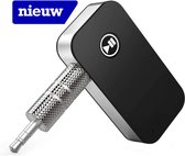 Easeware Bluetooth Receiver/Car Kit - Draagbaar en Draadloos - Audio AUX adapter 3.5mm - Stereo (naar Bluetooth 5.0, A2DP, Ingebouwde microfoon) geschikt voor Muziek Streamen, gebr