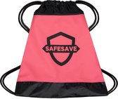 SafeSave gymtas –  Waterdichte rugtas met trekkoord - zwemtas - schooltas - parachutestof - Roze