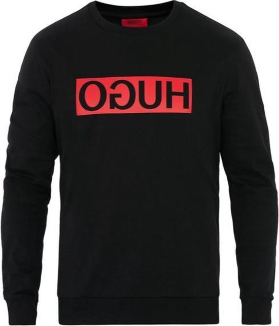 Hugo Boss Hugo sweater met reversed logo donker blauw maat XL bol