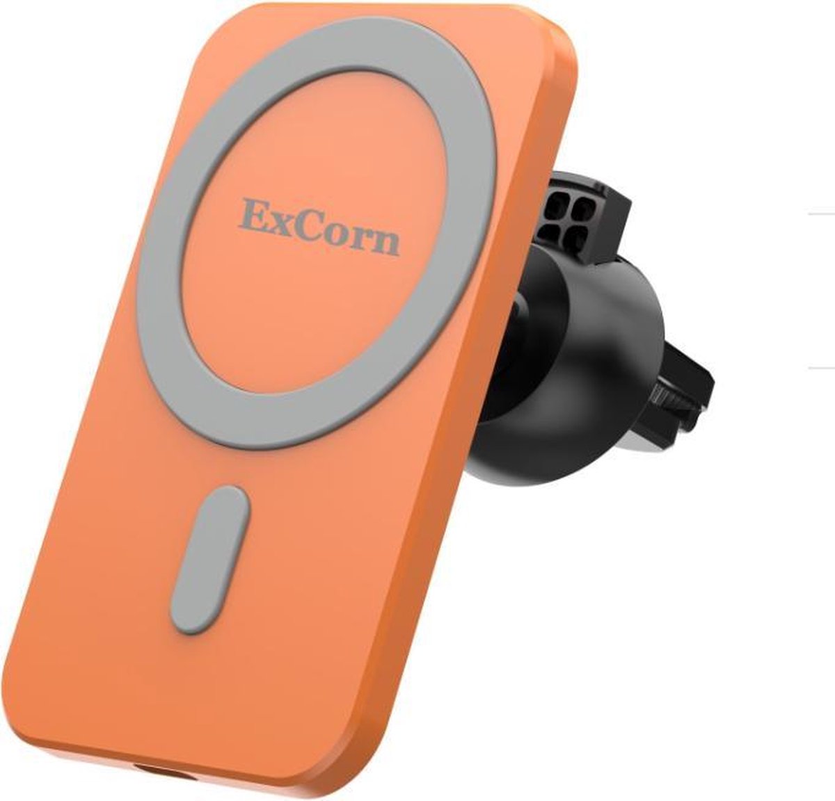 ExCorn MagSafe Autohouder/ lader Orange/Oranje - iPhone 12 – iPhone 12 Pro – iPhone 12 Max – iPhone 12 Mini – Draadloze oplader – Wireless Charging – Magnetisch – Auto/Car Holder