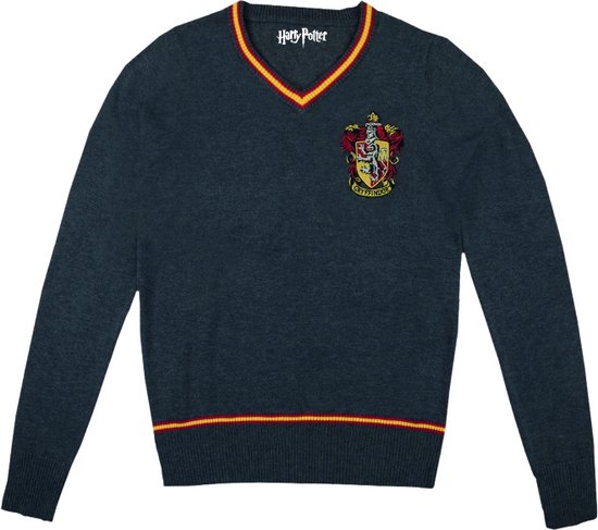 Harry Potter - Antraciet Heren Pullover Gryffindor - XS