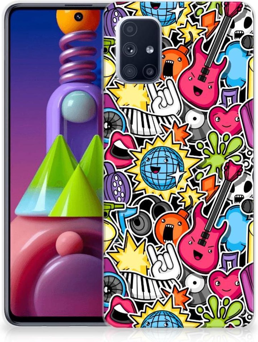 Samsung Galaxy M51 Silicone Back Cover Punk Rock