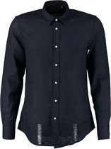 Antony morato donkerblauw slim fit overhemd linnen katoen - Maat L