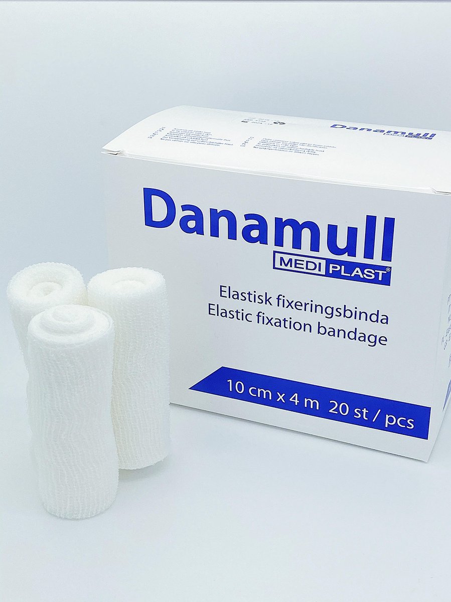 Goedkoopste Danamull Elastisch Gaasverband 10cm x 4m - Doos 20 stuks