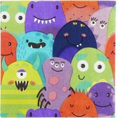 Smiffys - Monster Tableware - Party Napkins Halloween Decoratie - Multicolours