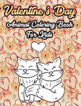 Valentine's Day Animal Coloring Book For Kids