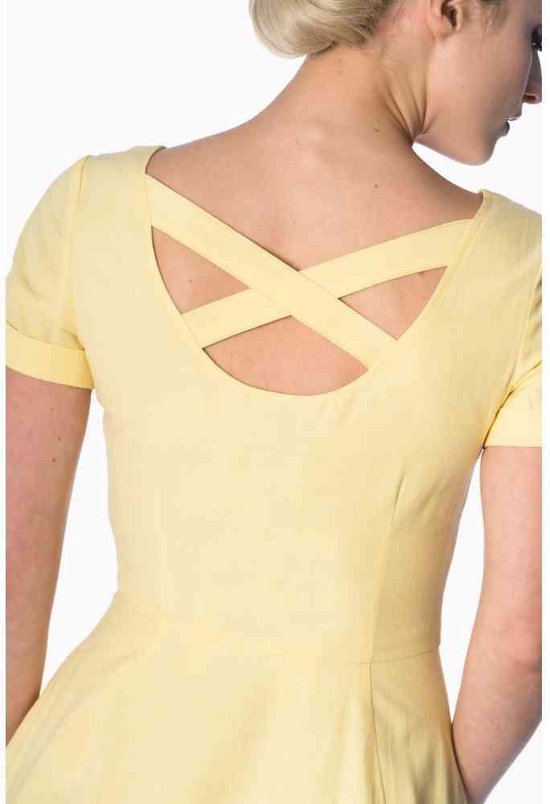 Robe courte Dancing Days -3XL- FLORAL DAYS X BACK STRAP Jaune