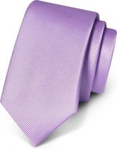 Premium Ties - Luxe Stropdas Heren - Polyester - Lichtpaars - Incl. Luxe Gift Box!