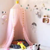 Klamboe roze - babykamer - baby - klamboe - hemelbed - 1 persoons