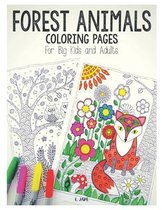 forest animals coloring pages for big kids and adults