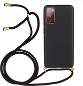 Soft TPU hoesje met koord voor Samsung Galaxy S20 FE - Zwart