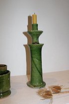 Marokkaanse Tamegroute kandelaar | 31 cm hoog