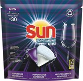 Capsules régulières tout-en-1 Sun Optimum pour un nettoyage et une brillance supérieurs - 30 comprimés pour lave-vaisselle