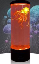 Apeirom Lavalamp Jellyfish - LED kwallen Lamp - 5 kleuren – Groot - Kalmerend - USB lader.