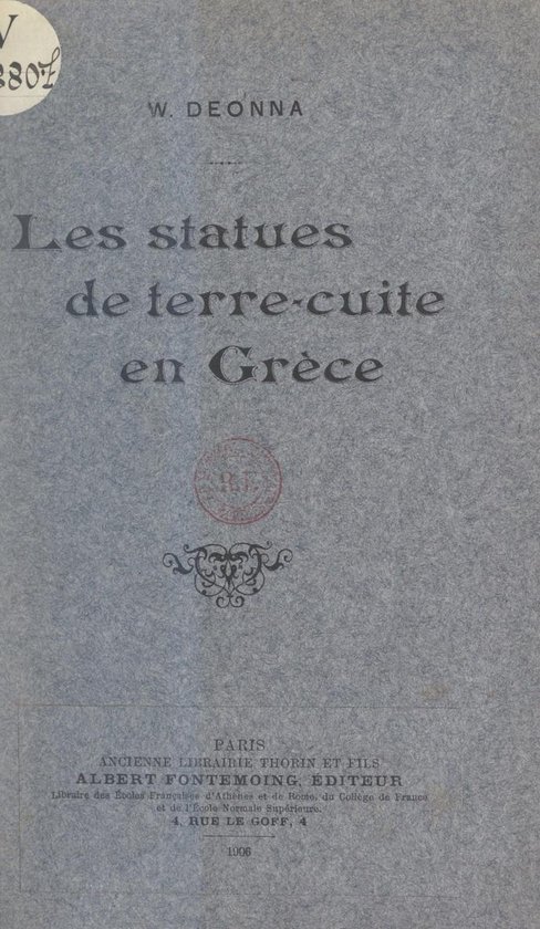 Les statues de terre-cuite en Grèce - cover
