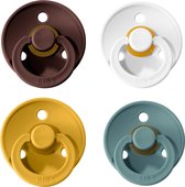 BIBS fopspeen | maat 1 | Mocha, white, oker, island sea | 0-6 maanden |Speen | Spenen
