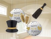 Happy New Year Hangdecoratie Set 5 delig