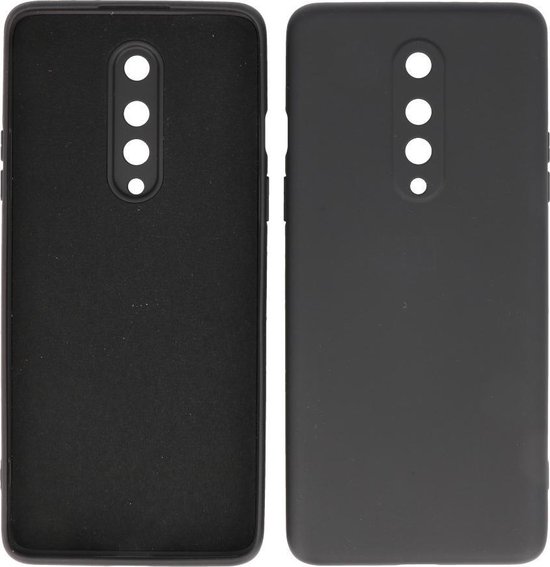Bestcases 2.0mm Dikke Fashion Telefoonhoesje Backcover - Siliconen Hoesje - OnePlus 8 - Zwart