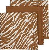 Meyco  Zebra 3-pack hydrofiele doeken - 70x70 cm - camel