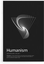 Walljar - Humanism - Muurdecoratie - Plexiglas schilderij