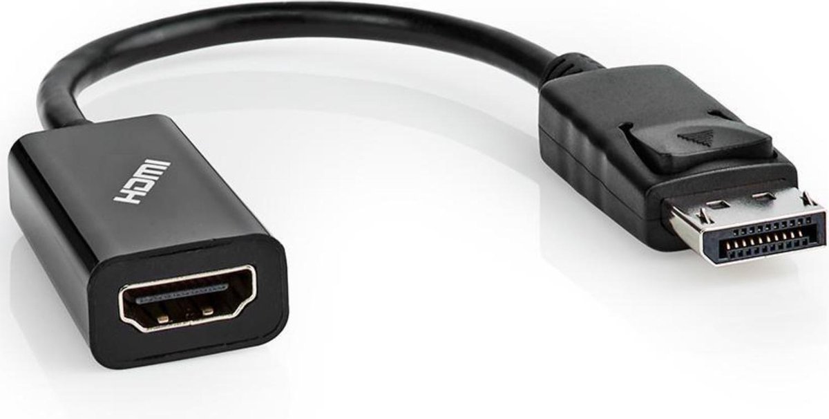 DisplayPort naar HDMI adapter - 4K Ultra HD - Zwart - Allteq - Allteq