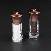 Cole & Mason Precision Exford Peper- & Zoutmolenset - 16,5cm - Acryl/Antiek Messing