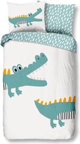 Good Morning Crocodile - Dekbedovertrek - Eenpersoons - 140x200/220 cm - Multi kleur