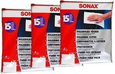 45 x SONAX polijstvliesdoeken, polijstdoek, vachtdoek, autoverzorging, lakverzorging