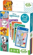 Jeu de cartes Shuffle Disney Animals 4-en-1 56 X 87 Mm Carton