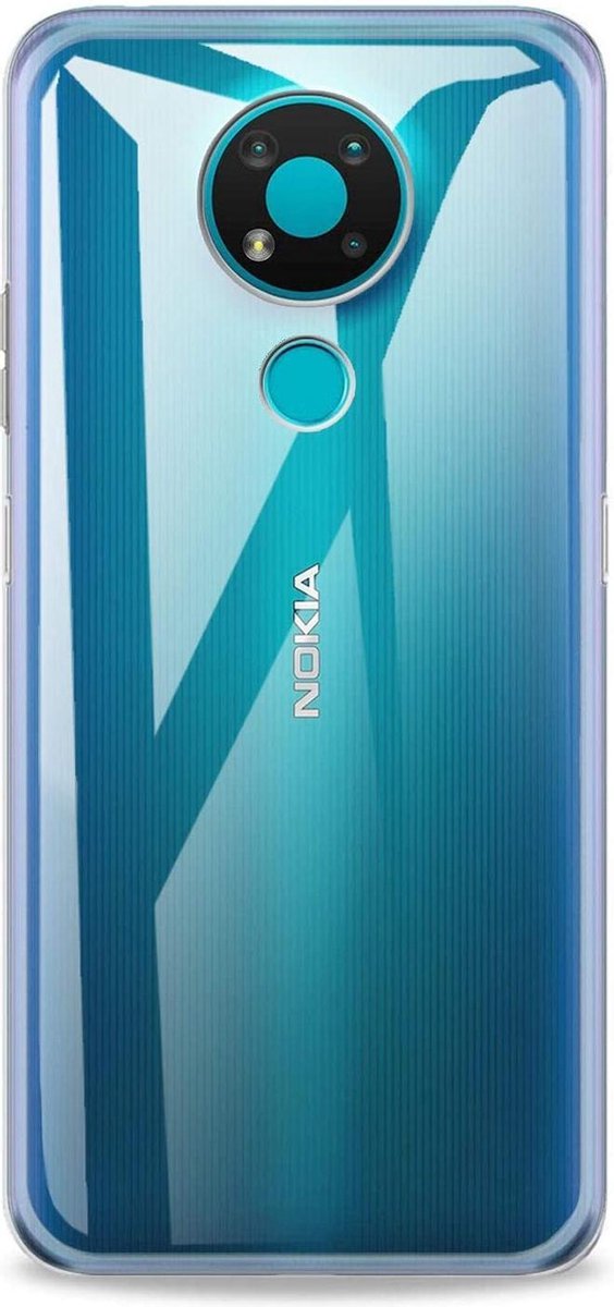 Casemania Hoesje Geschikt voor Nokia 3.4 Transparant - Siliconen Back Cover
