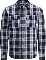 Jack & Jones - Jj30cpo Shirt L/s 12177746 Navy Blazer/comfort Fit