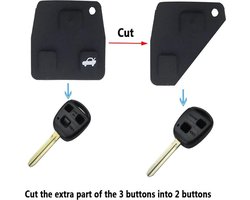 Autosleutel rubber pad vervanging 2 - 3 knoppen geschikt voor sleutel Land Cruiser / Yaris / Corolla / Verso / Prius / sleutel rubber knoppen .