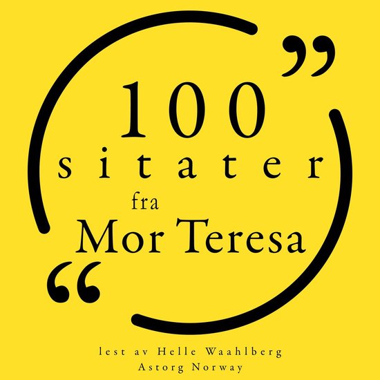 100 sitater fra mor Teresa - cover
