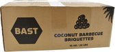 BAST Kokoskool tube briketten - 10 kg - duurzaam alternatief voor houtskool