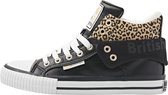 ROCO Dames sneakers hoog - Zwart panter - maat 38