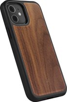 iPhone 12 Mini Backcase hoesje - Woodcessories -  Walnotenhout - Hout