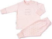 Frogs and Dogs - Pyjama Basic met Borduursel - Roze - Maat 74 - Meisjes