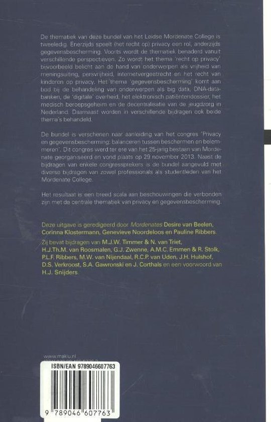 Privacy en gegevensbescherming