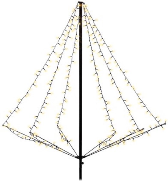 Buitenverlichting kerstboom 240 ledlampjes 135 x 200 cm