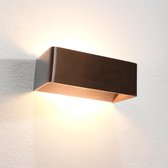 Wandlamp Mainz Brons - LED 2x3W 2700K 2x270lm - IP20 - Dimbaar > wandlamp binnen brons | wandlamp brons | muurlamp brons | led lamp brons | sfeer lamp brons | design lamp brons