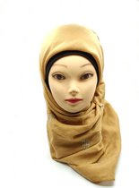 Vierkante hoofddoek, kameel hijab, sjaal.