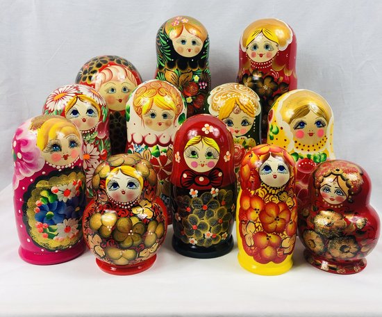 Russische Matroesjka's: Unieke Souvenirs - Exclusieve Matroesjka Moskou, 10-delig Russische Matroesjka's: Unieke Souvenirs - Exclusieve Matroesjka Moskou, 10-delig